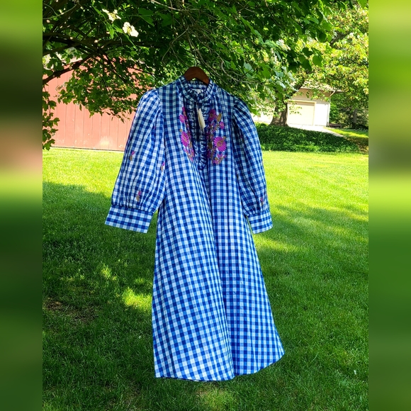 Anthropologie Dresses & Skirts - Anthropologie Antik Batik Polly Gingham Dress size S